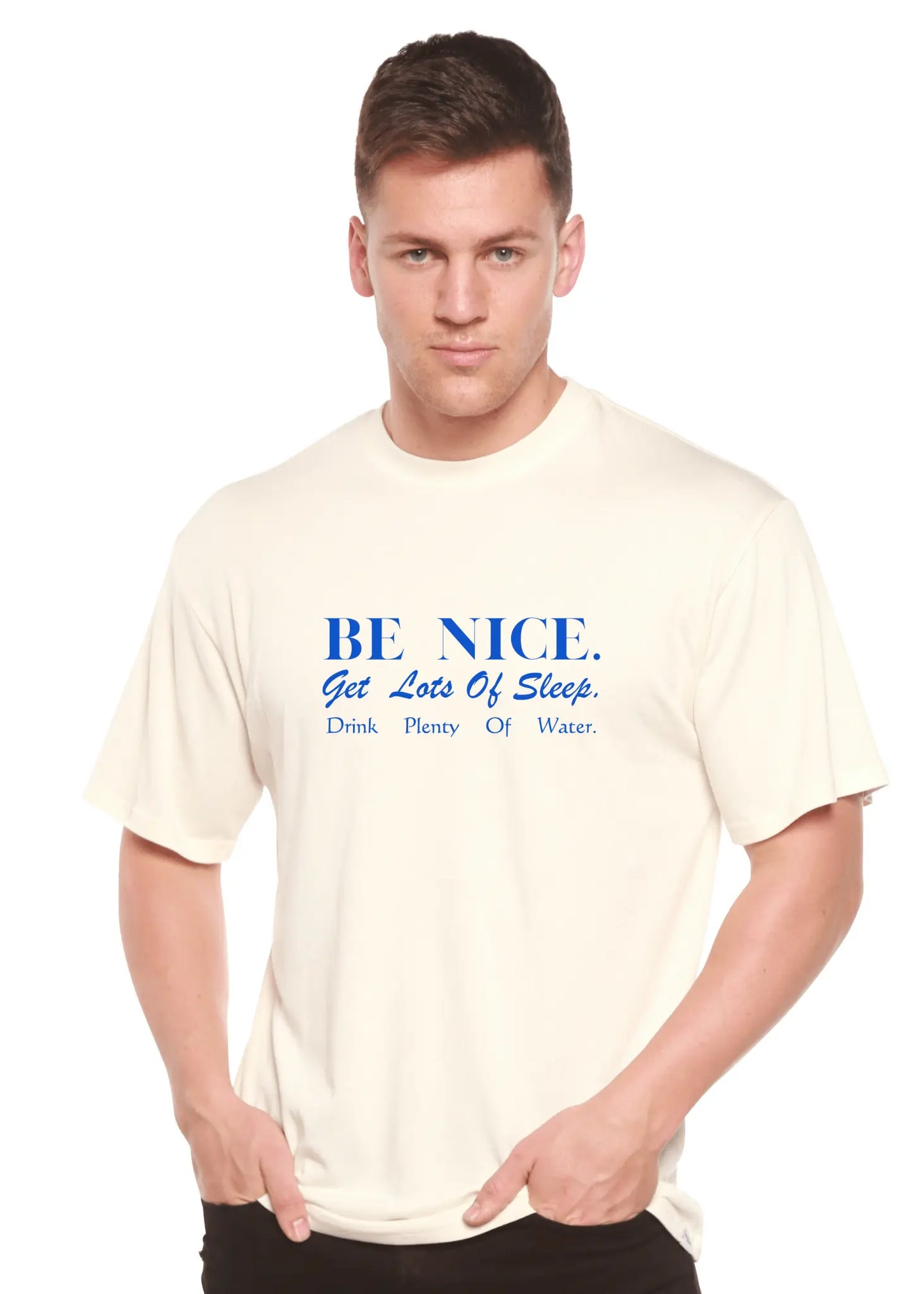 Be Nice Men's Bamboo Viscose/Organic Cotton Short Sleeve Graphic T-Shirt - Blade & Thread