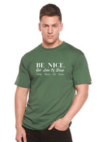 Be Nice Men's Bamboo Viscose/Organic Cotton Short Sleeve Graphic T-Shirt Spun Bamboo