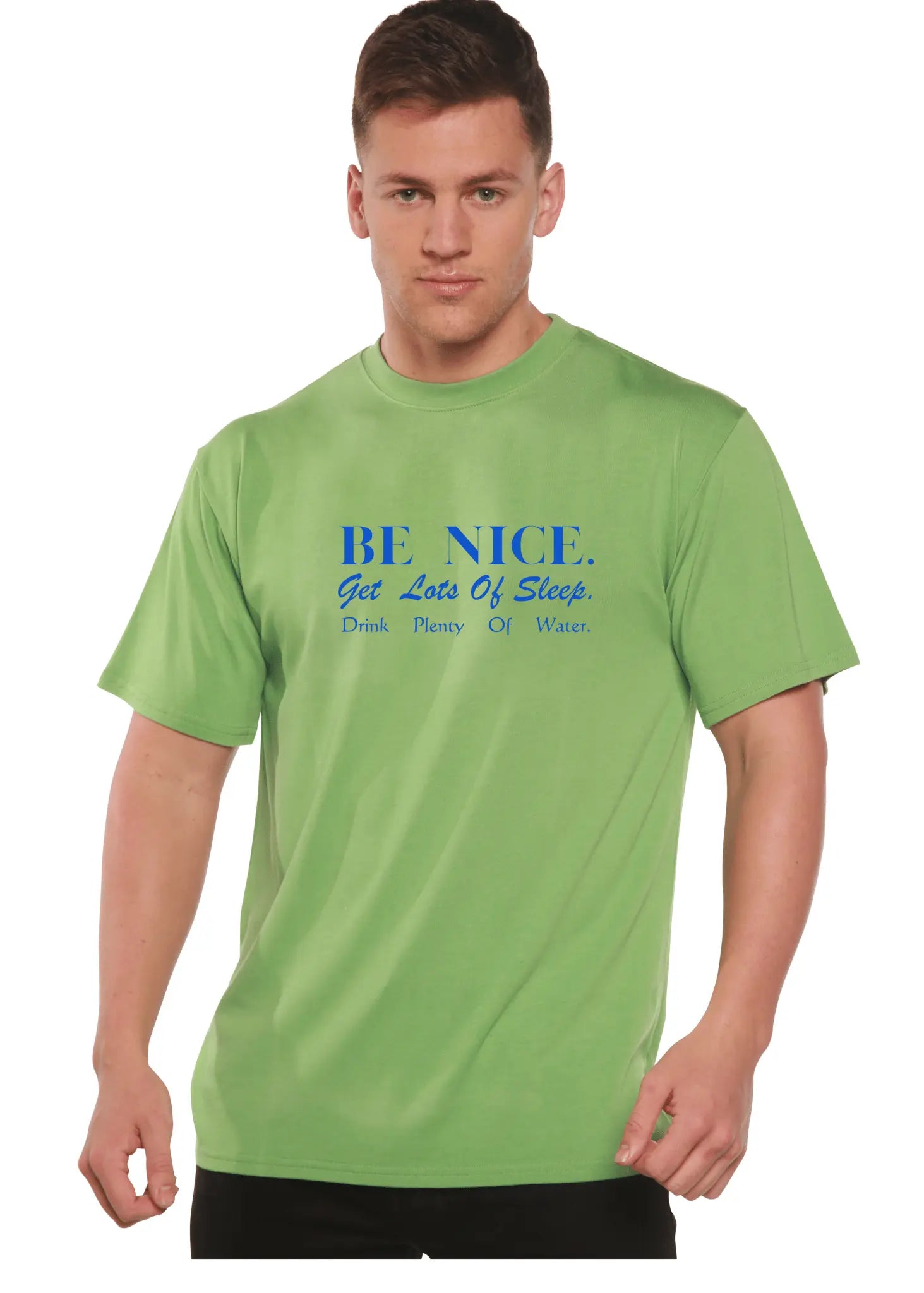 Be Nice Men's Bamboo Viscose/Organic Cotton Short Sleeve Graphic T-Shirt - Blade & Thread