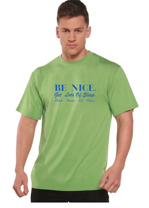 Be Nice Men's Bamboo Viscose/Organic Cotton Short Sleeve Graphic T-Shirt Spun Bamboo