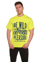 Be Wild Men's Bamboo Viscose/Organic Cotton Short Sleeve Graphic T-Shirt Spun Bamboo