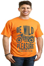 Be Wild Men's Bamboo Viscose/Organic Cotton Short Sleeve Graphic T-Shirt Spun Bamboo
