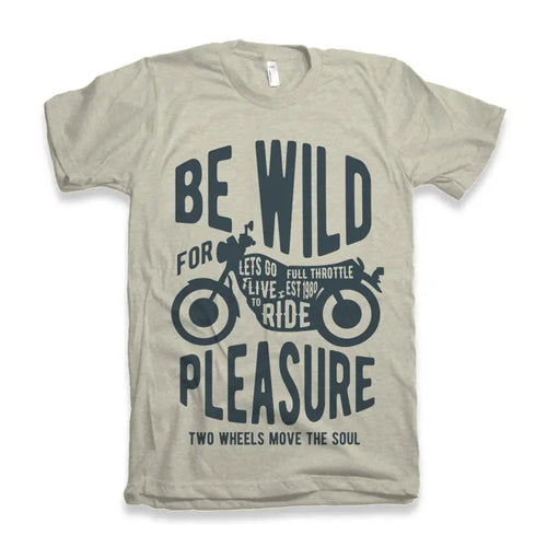 Be Wild Men's Bamboo Viscose/Organic Cotton Short Sleeve Graphic T-Shirt Spun Bamboo