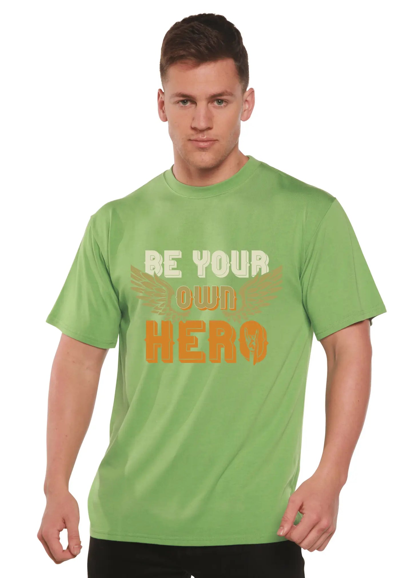 Be Your Own Hero Men's Bamboo Viscose/Organic Cotton Short Sleeve Graphic T-Shirt - Blade & Thread