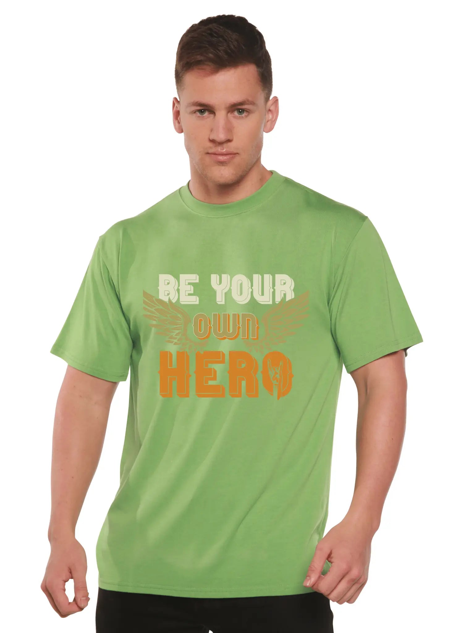Be Your Own Hero Men's Bamboo Viscose/Organic Cotton Short Sleeve Graphic T-Shirt - Blade & Thread