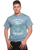 Beach Adventure Men's Bamboo Viscose/Organic Cotton Short Sleeve Graphic T-Shirt Spun Bamboo