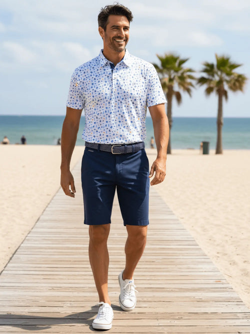 Beachside Performance Polo White Water Life