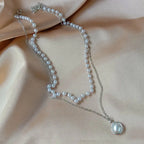 Beads Women's Neck Chain Kpop Pearl Choker Necklace Gold Color Jewelry On The Neck Pendant nowadaysfashion