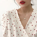 Beads Women's Neck Chain Kpop Pearl Choker Necklace Gold Color Jewelry On The Neck Pendant nowadaysfashion
