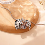 Bear Hug Heart Necklace Photo Box nowadaysfashion