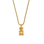 Bear pendant 18K zirconium necklace nowadaysfashion