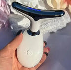 Beauty Facial Massager, 7 Color Wavy Acne Beauty Microcurrent Facial Device Skin Firming for Face Neck Beauty Device, - Blade & Thread