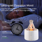 Simulated Flame Aroma Diffuser with Humidifier and Cool Mist Blade & Thread