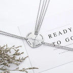 BFF Heart Shaped Friendship Birthstone Necklace with for 4 Friends nowadaysfashion