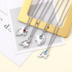 BFF Heart Shaped Friendship Birthstone Necklace with for 4 Friends nowadaysfashion