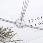 BFF Heart Shaped Friendship Birthstone Necklace with for 4 Friends nowadaysfashion