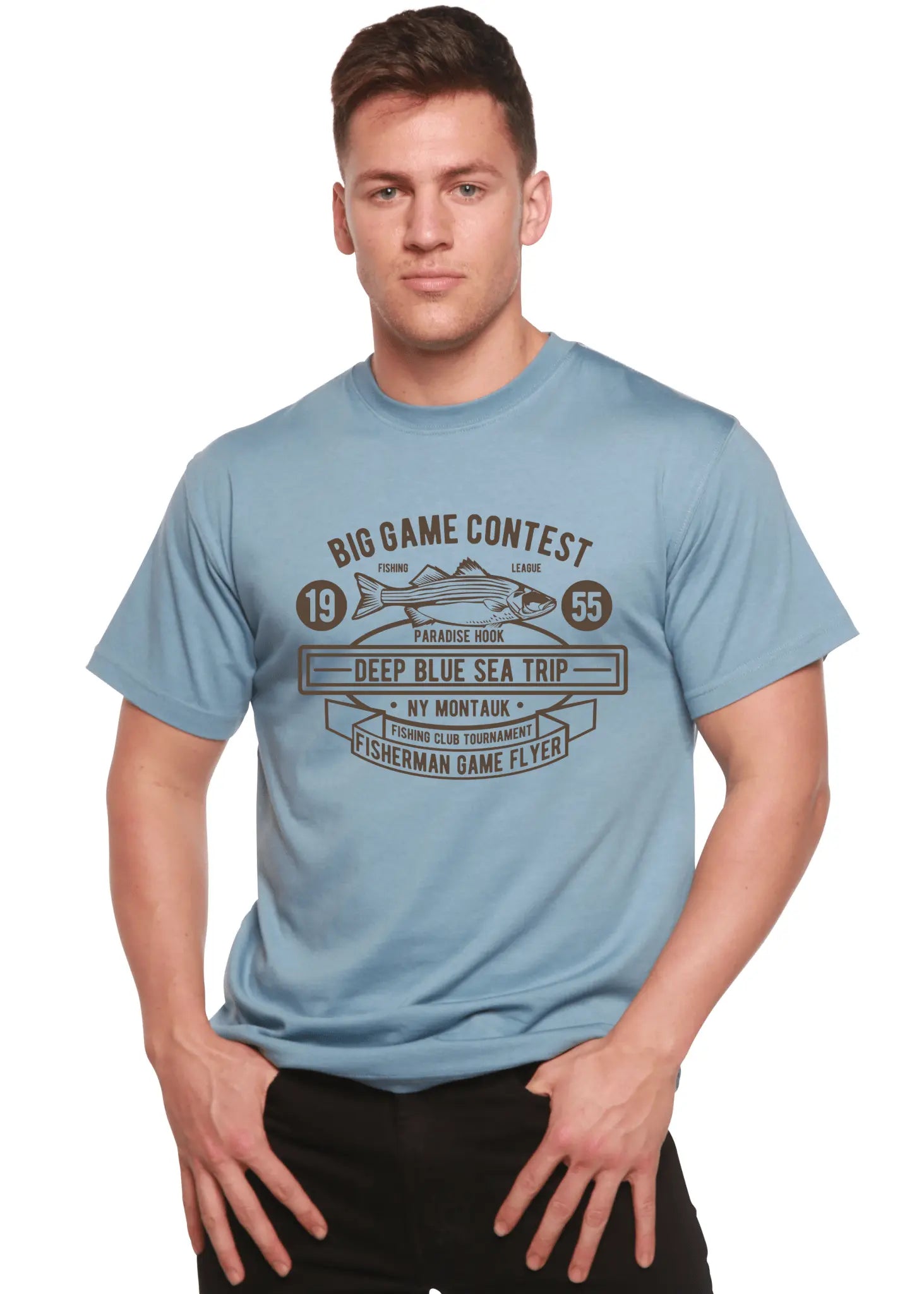 Big Game Contest Men's Bamboo Viscose/Organic Cotton Short Sleeve Graphic T-Shirt - Blade & Thread