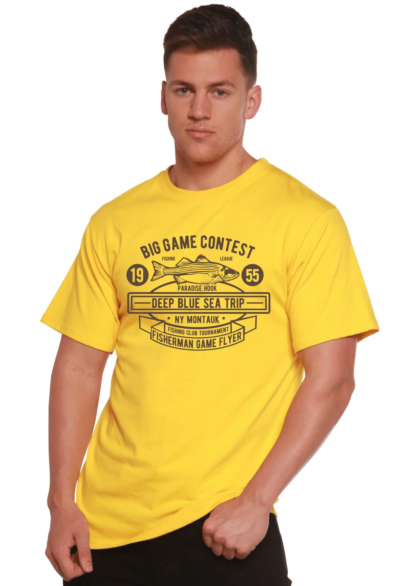 Big Game Contest Men's Bamboo Viscose/Organic Cotton Short Sleeve Graphic T-Shirt - Blade & Thread