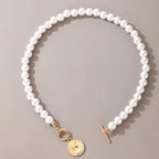 Big White Imitation Pearl Beads Choker Clavicle Chain Necklace For Women Wedding Jewelry nowadaysfashion