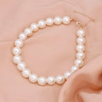 Big White Imitation Pearl Beads Choker Clavicle Chain Necklace For Women Wedding Jewelry nowadaysfashion