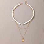 Big White Imitation Pearl Beads Choker Clavicle Chain Necklace For Women Wedding Jewelry nowadaysfashion