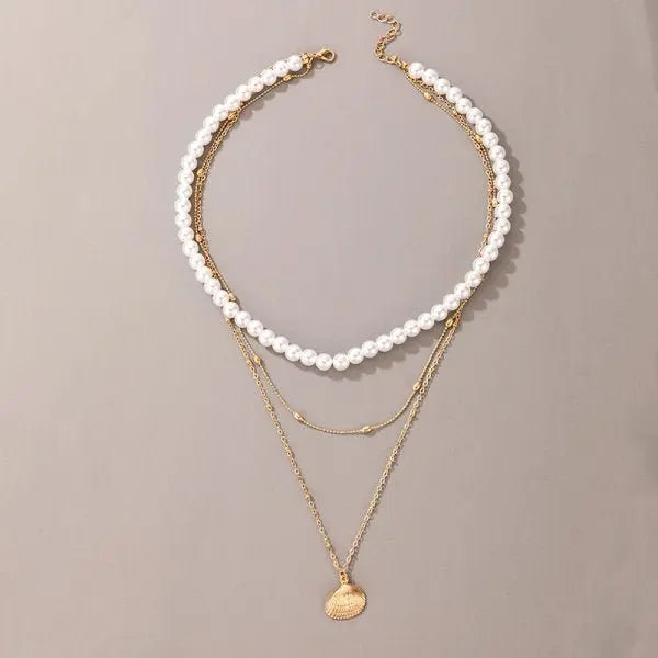 Big White Imitation Pearl Beads Choker Clavicle Chain Necklace For Women Wedding Jewelry nowadaysfashion