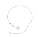 Big White Imitation Pearl Choker Necklace  Clavicle Chain Fashion Necklace nowadaysfashion
