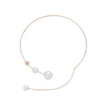 Big White Imitation Pearl Choker Necklace  Clavicle Chain Fashion Necklace nowadaysfashion