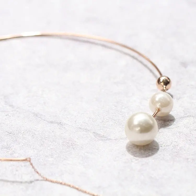 Big White Imitation Pearl Choker Necklace  Clavicle Chain Fashion Necklace nowadaysfashion