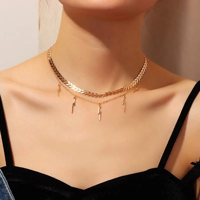 Big White Imitation Pearl Choker Necklace Clavicle Chain Fashion Necklace - Blade & Thread