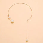 Big White Imitation Pearl Choker Necklace  Clavicle Chain Fashion Necklace nowadaysfashion