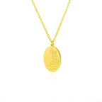 Birth Mother Flower Neckalce New Month Necklace For Mom Gold Color Oval Pendant Necklace nowadaysfashion
