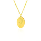 Birth Mother Flower Neckalce New Month Necklace For Mom Gold Color Oval Pendant Necklace nowadaysfashion