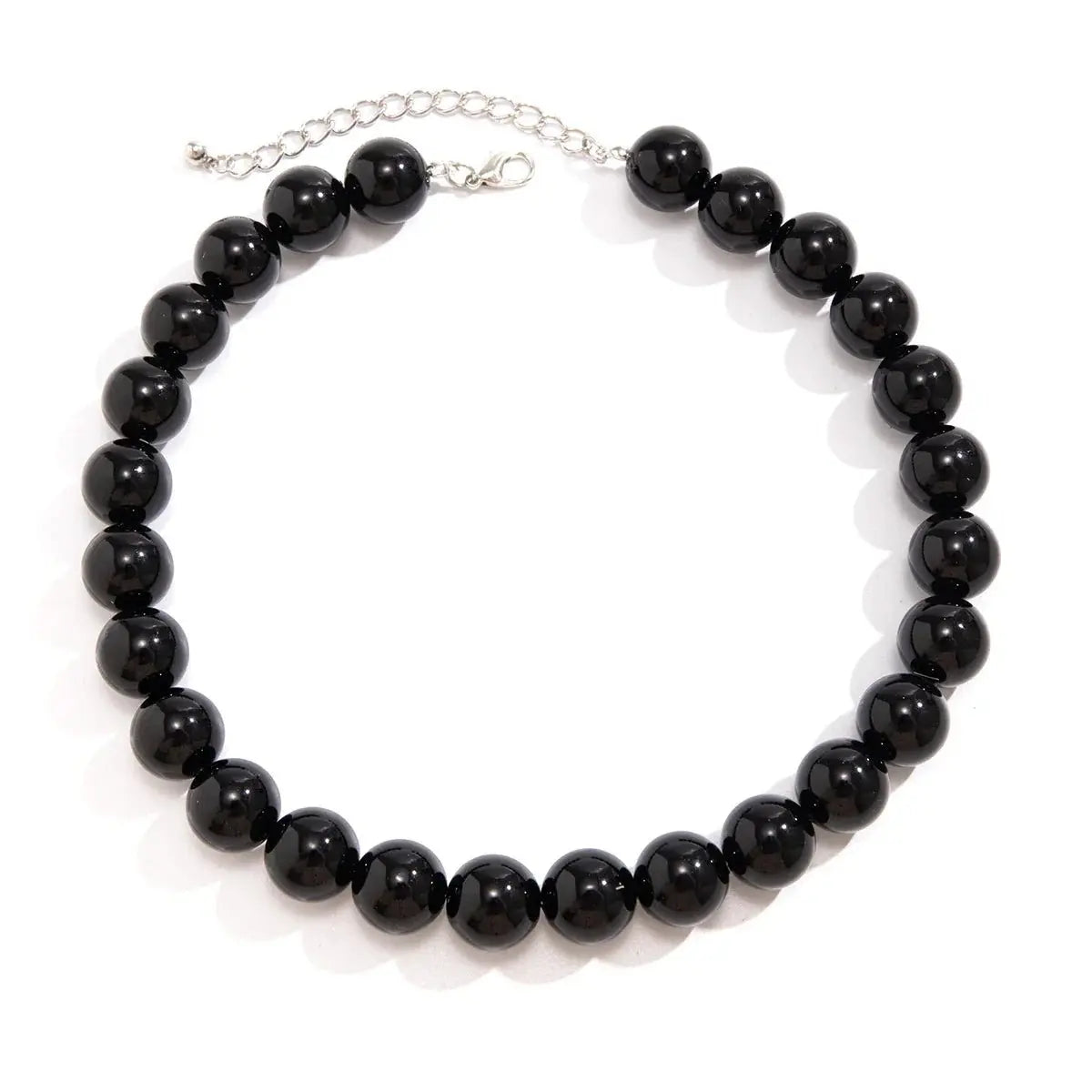 black bead necklace - Blade & Thread