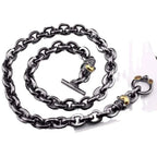 Black retro skull punk necklace nowadaysfashion