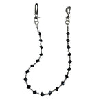 Black smudged dark style pure handmade design trouser chain nowadaysfashion