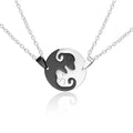 Black White Couple dog Necklace Animal Puppy Pendant Choker Necklaces Lover Valentine's Day nowadaysfashion