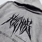 Bleached Fang Pullover Hoodie Any Means Necessary Clothing