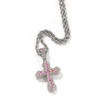 Blue Zircon Cross Hip-hop Necklace nowadaysfashion
