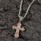 Blue Zircon Cross Hip-hop Necklace nowadaysfashion
