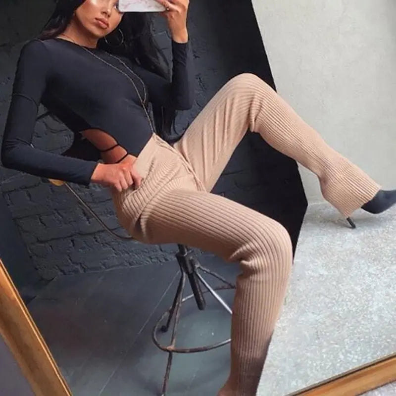 Bodycon Bodysuits Women Long Sleeve Body Suit Female O Neck nowadaysfashion