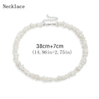 Bohemian Hawaii Puka White Clam Chips Shell Necklace nowadaysfashion