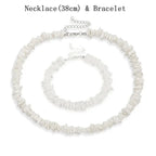 Bohemian Hawaii Puka White Clam Chips Shell Necklace nowadaysfashion