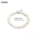Bohemian Hawaii Puka White Clam Chips Shell Necklace nowadaysfashion