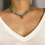 Bohemian Hawaii Puka White Clam Chips Shell Necklace nowadaysfashion