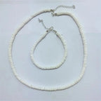 Bohemian Hawaii Puka White Clam Chips Shell Necklace nowadaysfashion