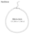 Bohemian Hawaii Puka White Clam Chips Shell Necklace nowadaysfashion