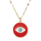 Boho Evil Bllue Eye Necklace for Women Men Snake All-seeing Eye Collar Necklace nowadaysfashion