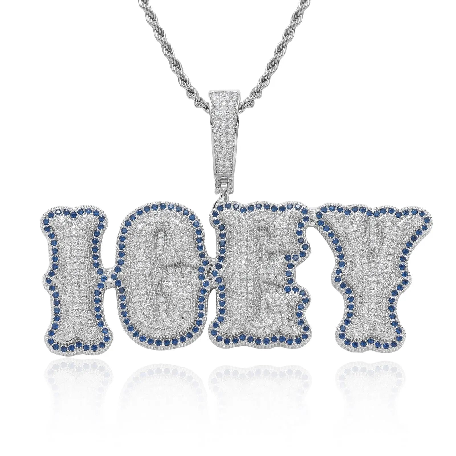 Bone joint name necklace private custom hip-hop pendant nowadaysfashion