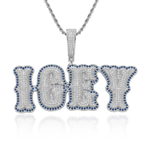 Bone joint name necklace private custom hip-hop pendant nowadaysfashion